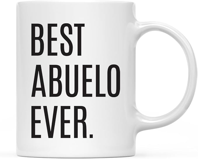 Andaz Press 11oz. Coffee Mug Birthday Gift, Best Abuelo Ever, 1-Pack, Christmas Grandpa Present Ideas Abuelo Mug Abuelito Gifts Abuelo Gifts Regalos Para Abuelo Best Abuelo Cup