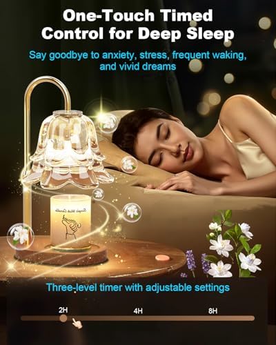 Candle Warmer Lamp with Timer, Upgraded Dimmable Wax Melts Warmer for Jar Candles, Height Adjustable Candle Lamp, Birthday Gifts for Women Mom, House Warming Gifts New Home Decor - Image 2