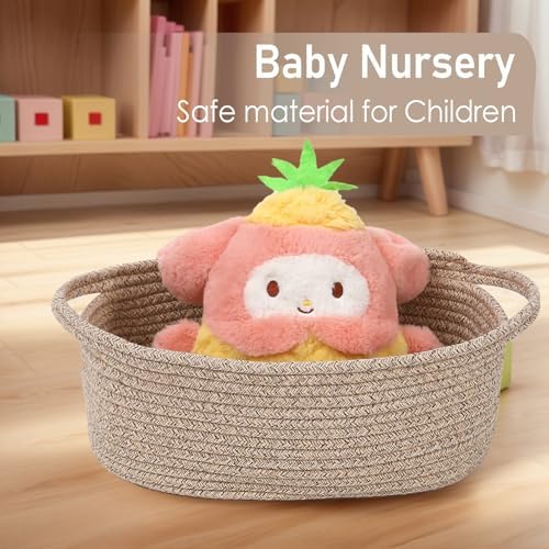 JMvicyroam Small Woven Basket, Empty Gift Basket, Oatmeal/1 Pack - Image 5