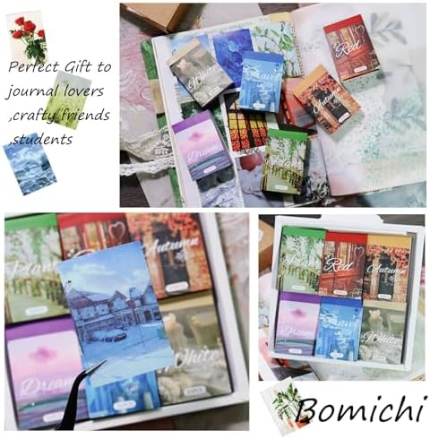 Washi Stickers, 6 Sets 300 Pcs Aesthetic Sticker Book - Image 6