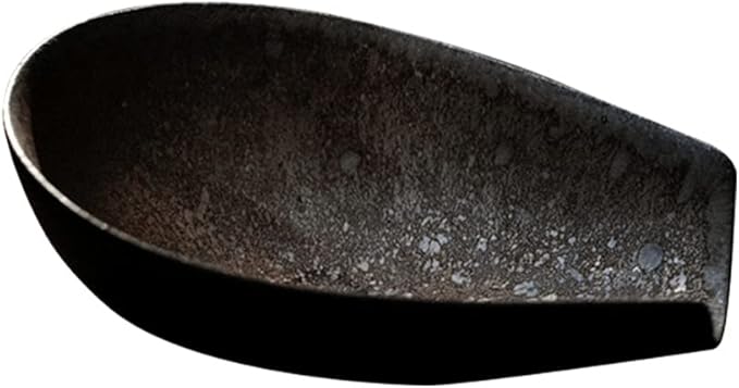 YARDWE Chinese Tea Scoop Porcelain Cha He Tea Vessel Salt Coffee Flour Shovel Loose Leaf Tea Presentation Gongfu Tea Accessory Essential Tools