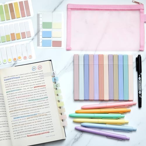 Book Annotation Kit, 24pcs Pastel Highlighters Set - Image 2