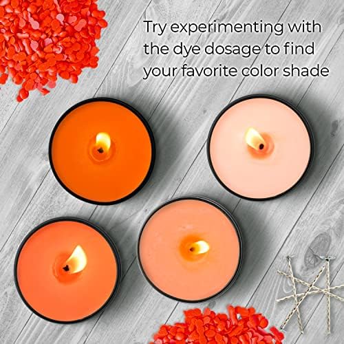 Orange Candle Dye 2 oz for Soy Candle Making – Wax Color Chips - Image 6