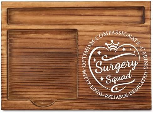 THRXOBN Desk Organizer for Surgical Teams & Healthcare Professionals - Natural Wood with Slots for Notes, Pens, and Small Office Supplies – Elegant & Practical Workspace Solution,WSH15 by THRXOBN