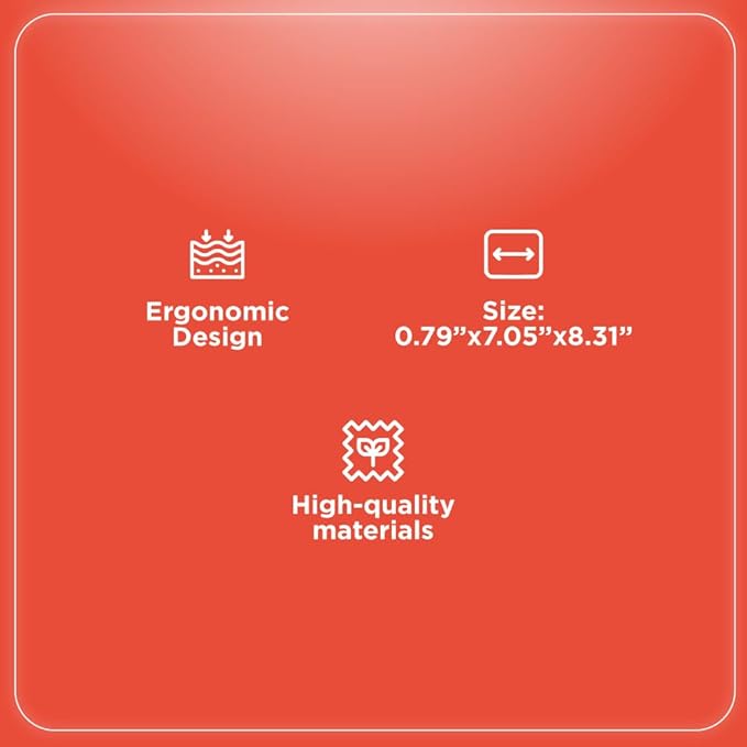 RadioShack Square Gel Mouse Pad with Wrist Rest, Ergonomic Office Mouse Pad for Desk Offers Improved Support, Accuracy and Responsiveness for Work, Gaming, and More
