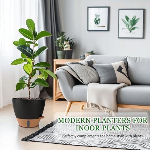 8/10/12 Inch Self Watering Pots for Indoor Outdoor Plants - Image 2