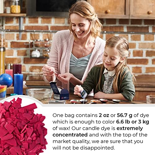 Pink Candle Dye 2 oz for Soy Candle Making – Wax Color Chips - Image 4