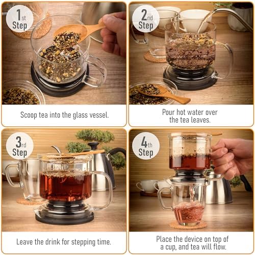 Glass Tea Infuser For Loose Leaf Tea 17oz - Image 2