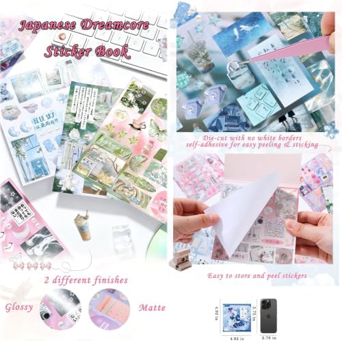 Japanese Sticker Book for Scrapbook Supplies, Japanese Stickers for Journal - Image 3