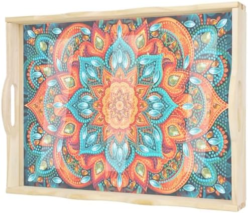 EWJRNSF Diamond Art Kits for Adults Wooden Serving Trays with Handles by EWJRNSFDiamondPainting