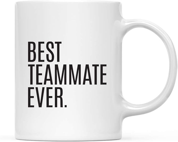 Andaz Press 11oz. Coffee Mug Birthday Gift, Best Teammate Ever, 1-Pack