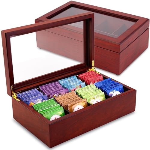 Tea Box - Luxury Wooden Tea Bag Organizer from The Apace Premier Collection by ApaceLiving