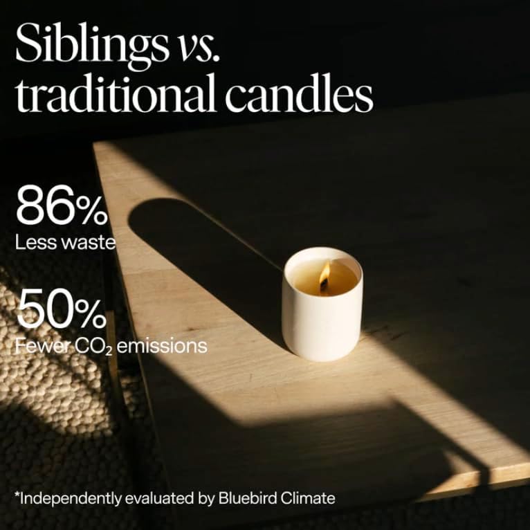 Siblings Candle Refill Kit No. 01, Bergamot White Rose - Image 3
