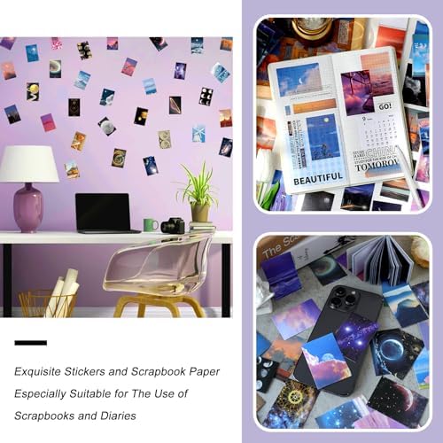 600 Pieces Washi Sticker Set, 12 Set Scrapbooking Diary Planner Album Diary Notebook, Scrapbooking Sticker Journaling Supplies for DIY Arts and Crafts Card Making Laptop Decoration - Image 5