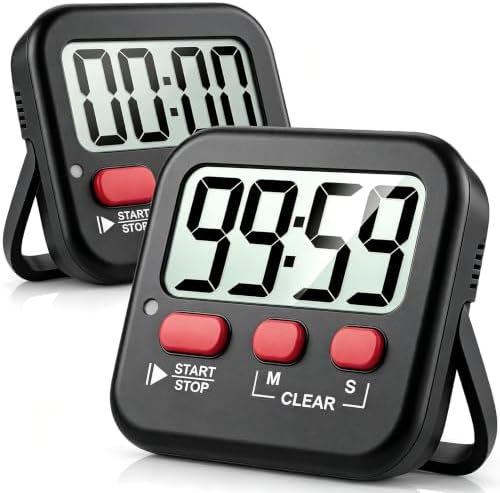 Antonki 2 Pack Digital Timer for Kids Classroom Kitchen Timers for Cooking by Antonki