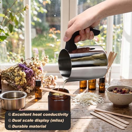 2 Pcs Wax Melting Pitcher 20oz Wax Pouring Pitcher, Inside Scale - Image 3