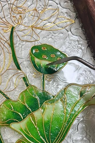 Cloisonne Filigree Enamel Paint by Numbers Kit, All in One with Tools, DIY Craft, Starter Set for Adults and Beginners, Easy Instructions, Hobby for Adults Teens Elderly Handmade Home Decor Gifts - Image 3