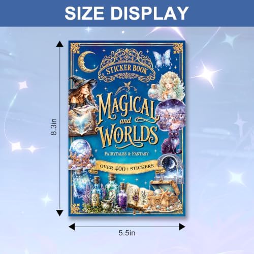 Fantasy Magic Sticker Book for Journaling Scrapbooking 400+ Stickers - Image 6