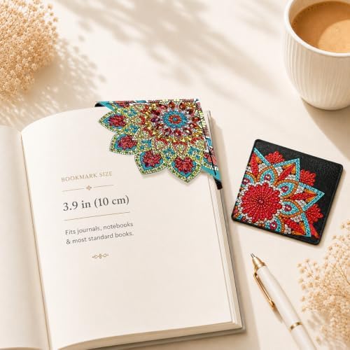 8 PC Diamond Art Corner Bookmarks Kit for Adult Gem Craft Christmas Women - Image 5