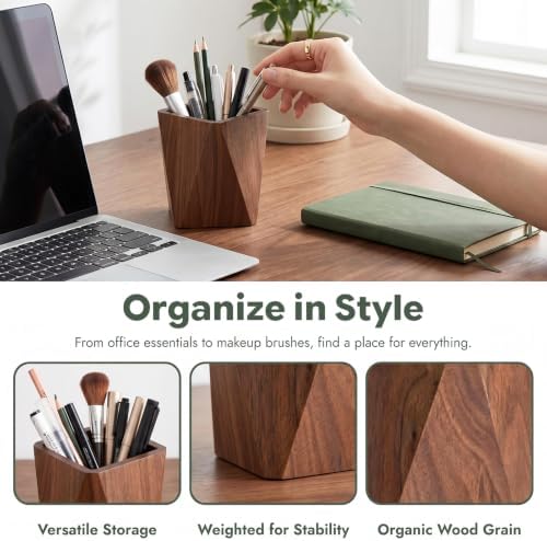 Wooden Pencil Holder Pen Organizer - Image 5