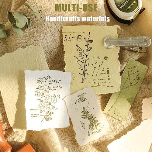30 Pcs Large A4 Handmade Textured Scrapbook Paper Mesh Journaling Supplies - Image 6