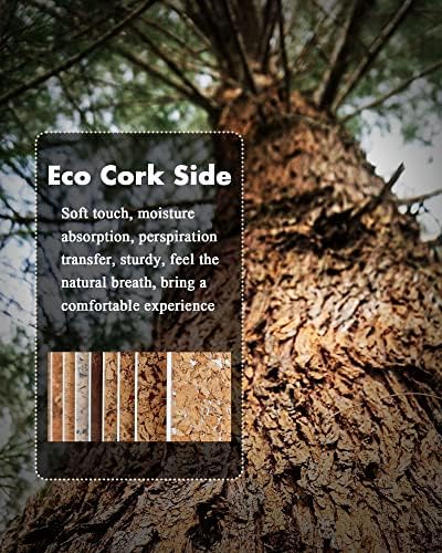 YSAGi Double-Sided Desk Pad, 35.4"x17" Leather Desk Mat, Eco Cork Desk Pad Protector,Large Mouse Pad,Waterproof Desk Blotter for Office/Home (Pale Mauve/Cork) - Image 4