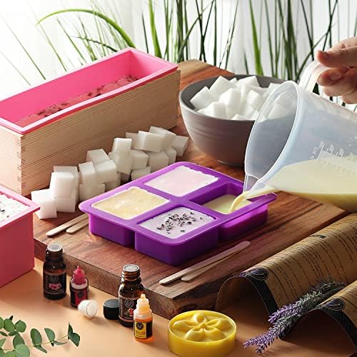 CraftZee Large  Deluxe Soap Making Kit - All-in-One Soap Making Supplies with Soap Base, Soap Cutter Box, Silicone Loaf Molds, Fragrances & More - Homemade Melt & Pour DIY Craft Kits - Image 5