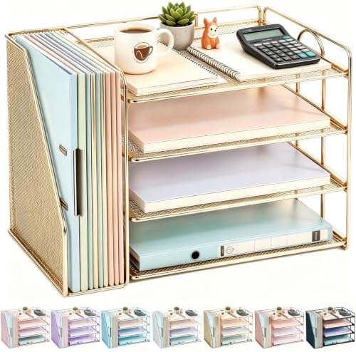 gianotter 4-Tier Paper Organizer With Magazine Holder by gianotter
