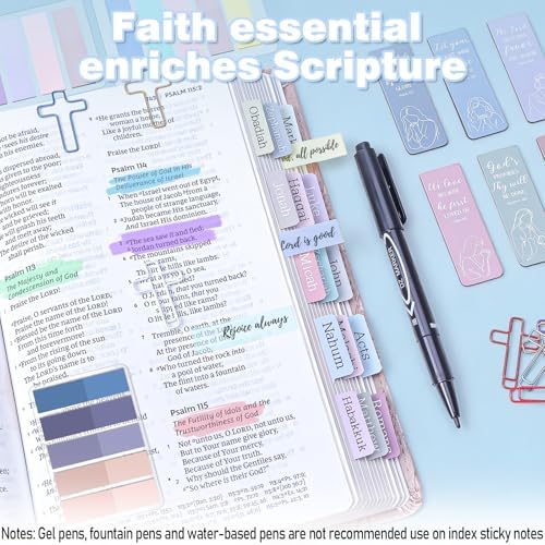 XKDOUS Bible Study Supplies, Bible Journaling Kit with Highlighters，Morandi - Image 4