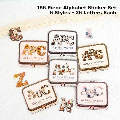 156 Pcs Alphabet Stickers for Scrapbooking and Journaling - Image 2