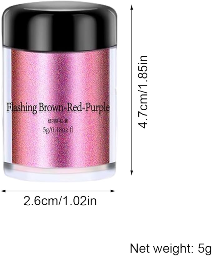 Glitter Resin Powder Color Pigment Set - 12 Bottles Pearlescent & Color-Changing Mica Powder | Cosmetic-Grade Pigment for Epoxy Resin, Candle Making, Nail Polish, Clay, Ceramics, Lip Gloss