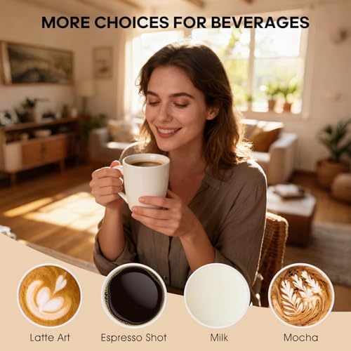 Ceramic Coffee Mugs Set of 4, 12 OZ, White - Image 6