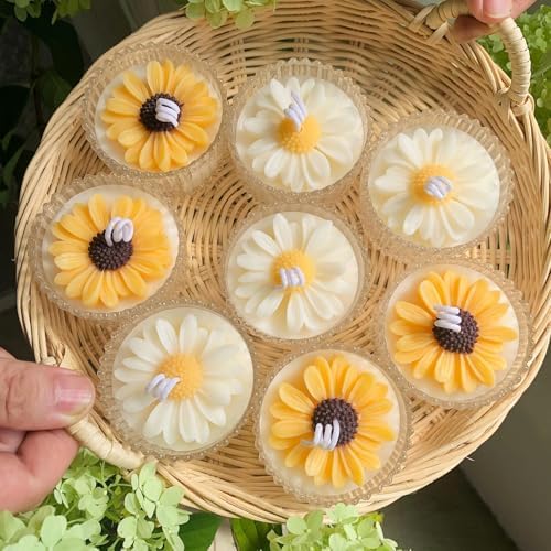 MGLIFEUL 2PCS 3D Flower Candle Making Molds Moldes de Silicona para Velas - Image 6