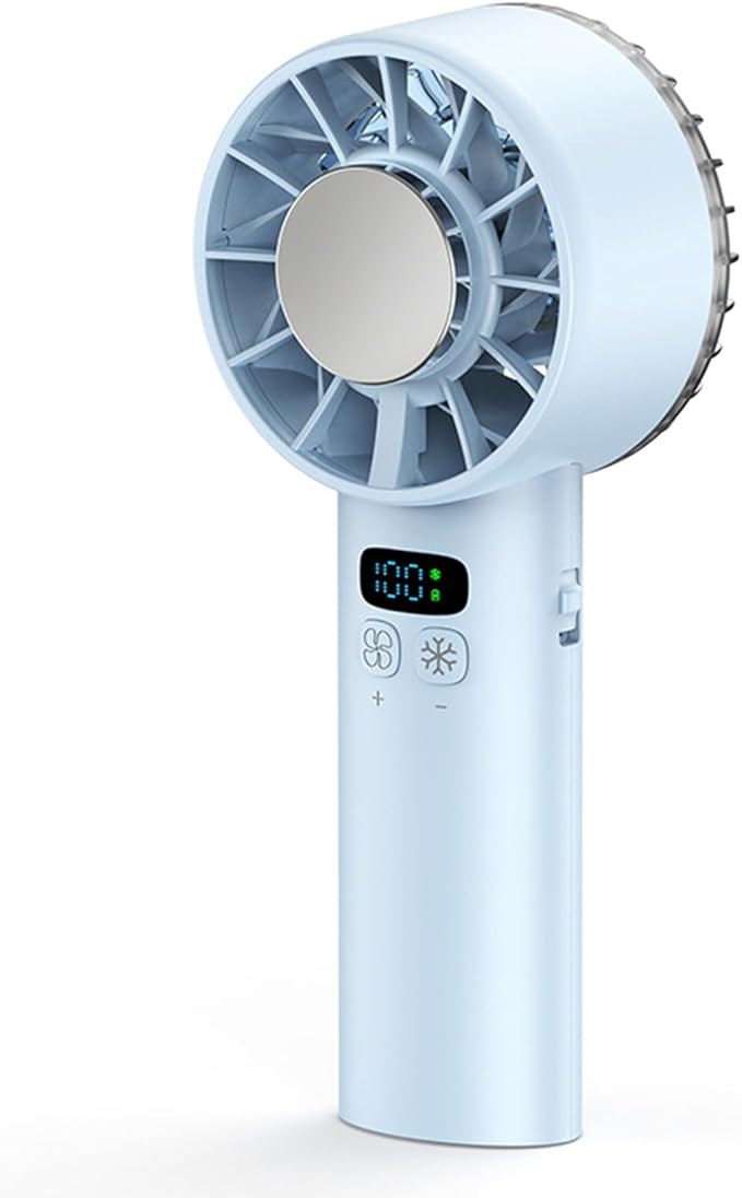 Portable Handheld Mini Turbo Jet Fan - USB Rechargeable with 12-16 Working Hours & Built - in Power Bank, Ideal for Outdoor/Travel/Vacation/Concerts