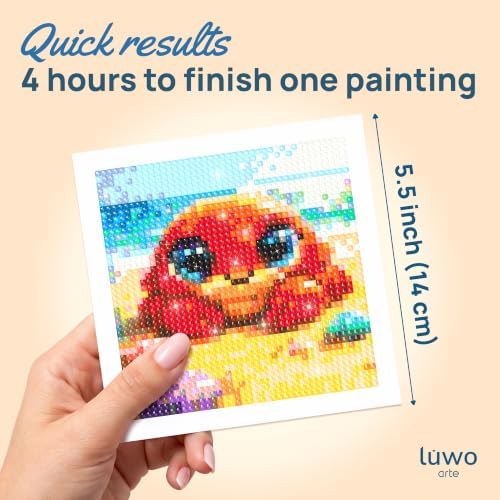 LuwoArte 9 Pack Sea Animals Diamond Art Kits for Adults Beginners - Image 3