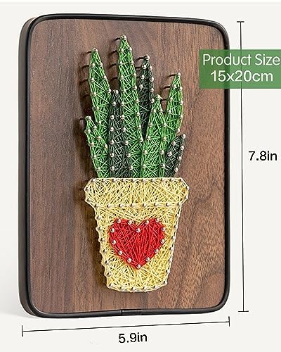 BAZIMA DIY String Art Kit for Beginner, DIY Aloe Craft Kit,Unique Gift,Craft Kit for Holidays - Image 3