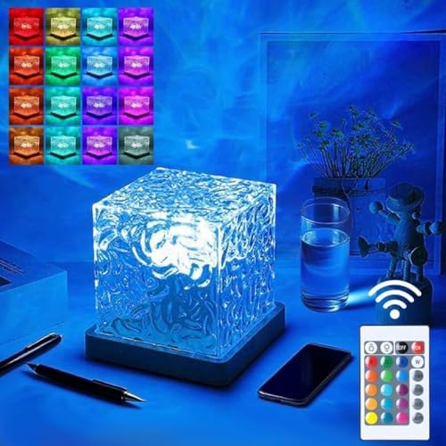YXQUA Cube Ocean Wave Projector, 16 Colors Northern Lights, Rechargeable - Image 2