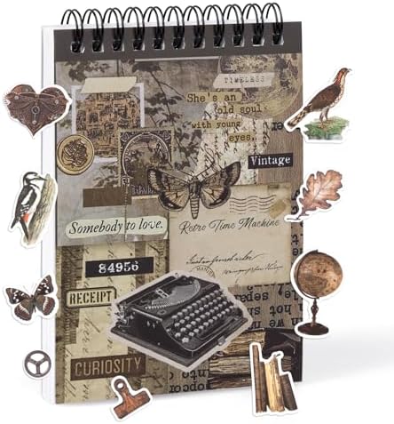 595Pcs Vintage Washi Stickers for Junk Journaling by RISYPISY