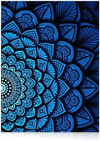 Mandala Diamond Art Kit for Adults Blue and Black Pattern 5D Painting 12x16 by ModernMerch