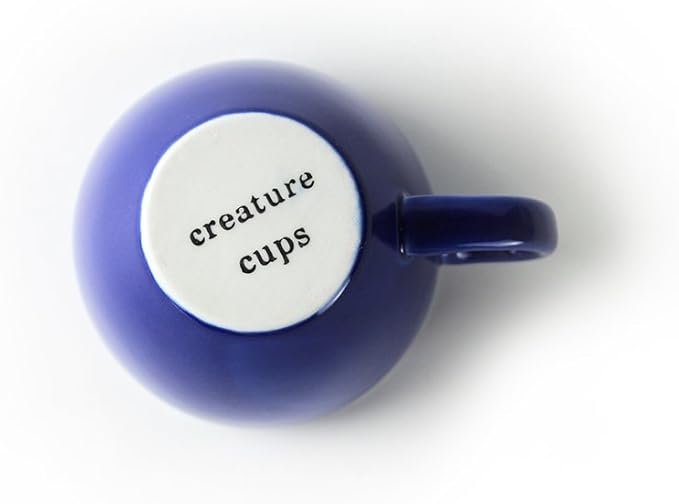 Creature Cups FROG Ceramic Cup (11 Ounce, Cobalt Blue) - Hidden 3D Animal Inside Mug Emerges As You Drink - Holiday, Birthday and Housewarming Drinkware Gift for Coffee & Tea Lovers
