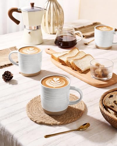famiware Coffee Mugs Set of 6, 13 oz Mug Set, Ceramic Cup Set with Handle - Image 3