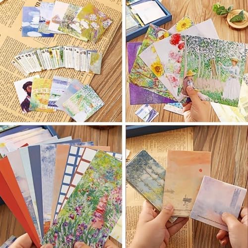 ATIRAMANIYA 346pcs Journal Supplies Kit Vintage Scrapbook Stickers Art Journaling Bullet Junk Journal Planners DIY Decoration Paper Stickers Craft Kits Notebook Collage Album (Monet Artish) - Image 4
