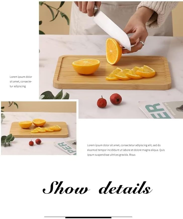 Bamboo Bathroom Tray,Suitable for the Bathroom,Kitchen,Breakfast Tray and Decorative Tray(11.02 in * 7.48in) - Image 6