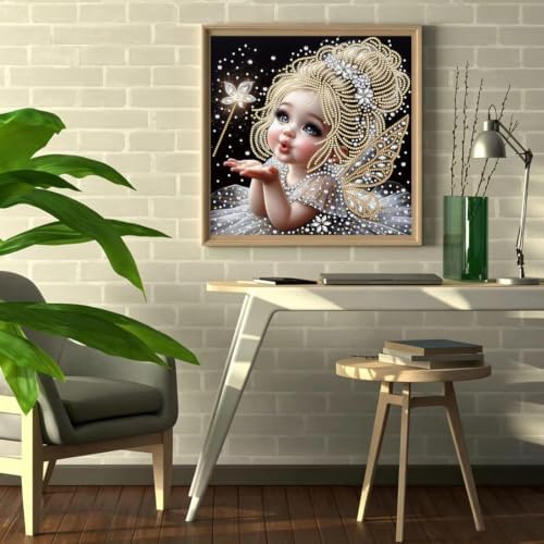 Fairies Diamond Art Kits for Adults,5D Special Shape Painting 12 × 12 inch - Image 3