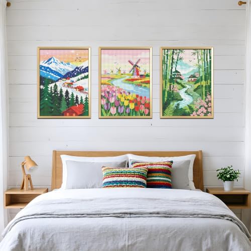 DOZEEZOP 6-Pack Diamond Art Kit for Adults, 5D Diamond Painting 12x16 Inch - Image 3
