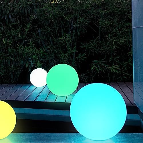 Outdoor LED Globe Orb Light, 16-inch Large LED Glowing Orb Ball Night Light - Image 6