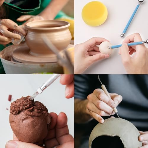 18pcs Clay Sculpting Tools, Basic Polymer Clay Pottery Carving Tool Kit - Image 6