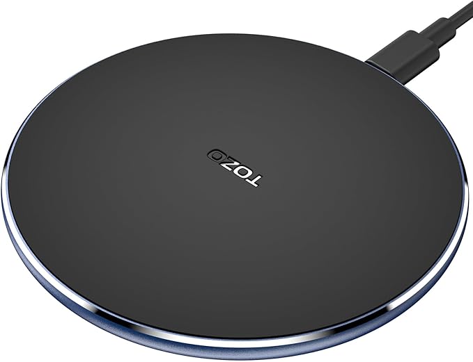 TOZO 2025 W1 New Anti-Slip Wireless Charger 15W Max Fast Wireless Charging Pad Compatible with iPhone 17/16/16 Plus/16 Pro Max /15/14/13/SE Series, Samsung Galaxy S25/S24/S23 Series, Royal Blue