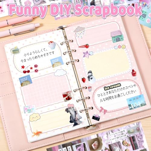 800Pcs Japanese Sticker Book for Journaling Adult, Cute Scrapbook Stickers - Image 6