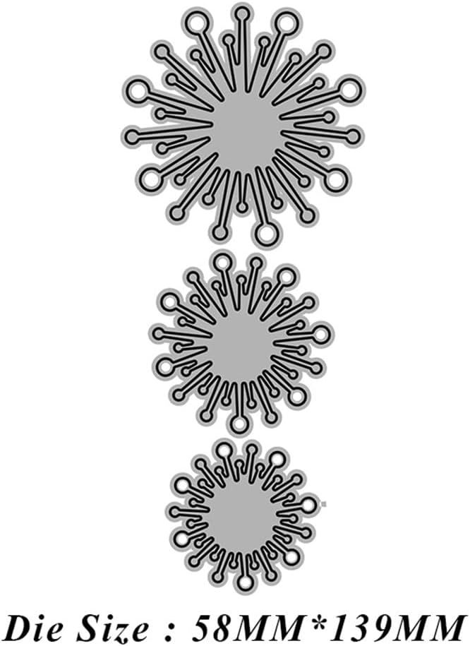 Splicing Flower Stamens Metal Cutting Dies for Card Making, Paper Embossing Die Cuts Kit Templates Supplies, Photo Frame Album DIY Scrapbooking Stencils Sets